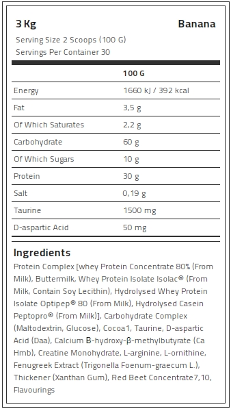 Kevin Levrone Anabolic Mass, 3 Kg, Contributes to a Growth in Muscle Mass | QH8079216 Levrone Black | QH8079216