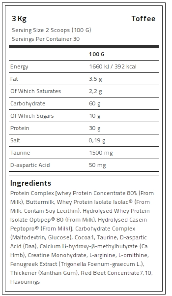 Kevin Levrone Anabolic Mass, 3 Kg, Contributes to a Growth in Muscle Mass | QH8079216 Levrone Black | QH8079216