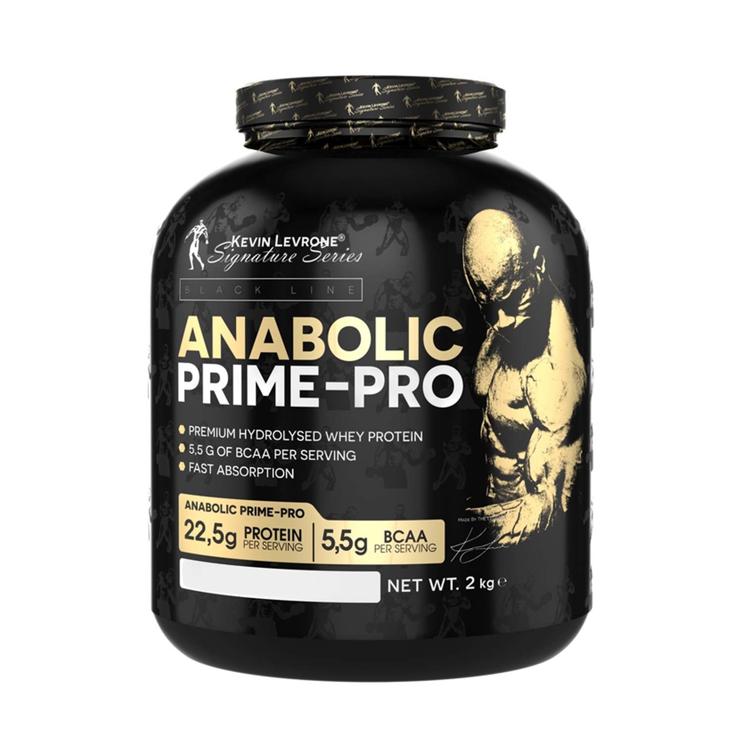 Kevin Levrone Anabolic Prime Pro Whey, 2 Kg, Premium Hydrolyzed Whey Protein | UK0381647 Levrone Black | UK0381647
