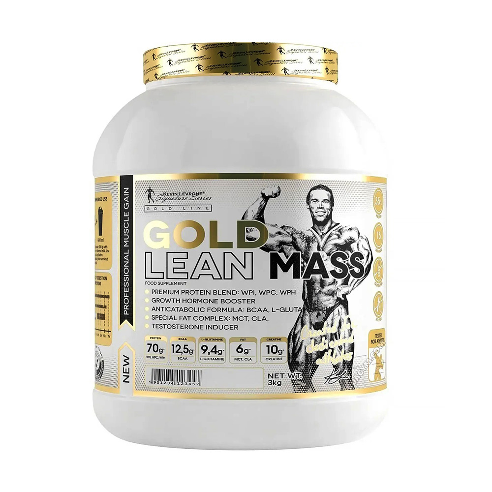 Kevin Levrone Gold Lean Mass, Chocolate, 3 Kg, 70g of Protein Per Serving | AY8743912 Levrone Gold | AY8743912