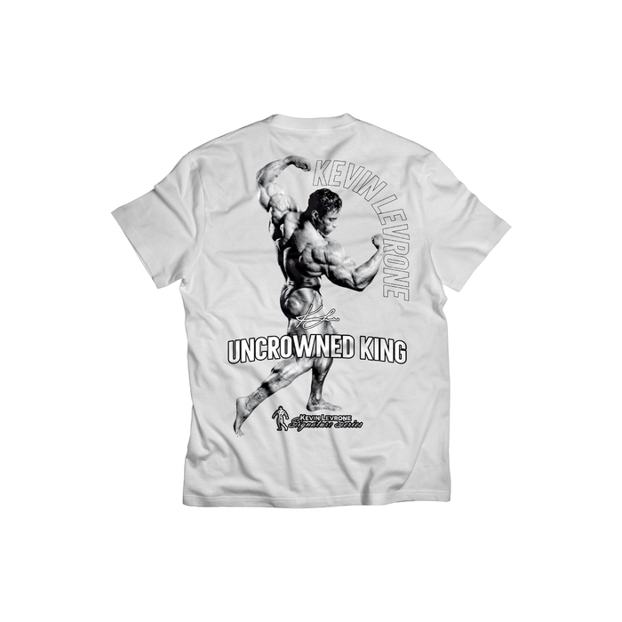 Kevin Levrone T-Shirt UNCROWNED KING 240g White 5903719263900 | VE8230517 Levrone Merch | VE8230517